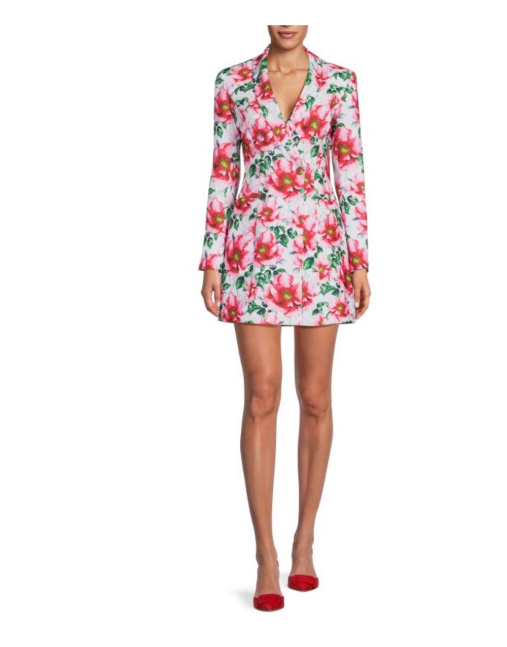 ALICE + OLIVIA Latoya Floral long sleeve Mini Blazer Dress size 4